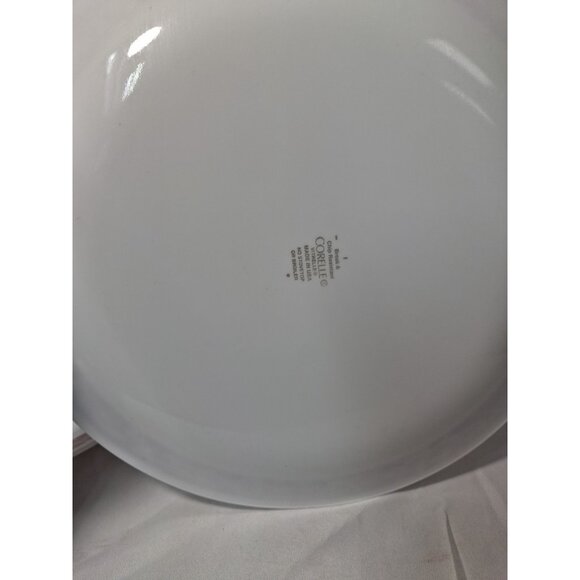 Corelle Bandhani Dinner Plates 10 1/4" Diameter, Set of 4 , Red Trim, - Picture 4 of 5